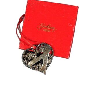 Silver-Plated Vintage Gorham Merry Christmas 🎄 1993 Christmas Ornament NIB!
